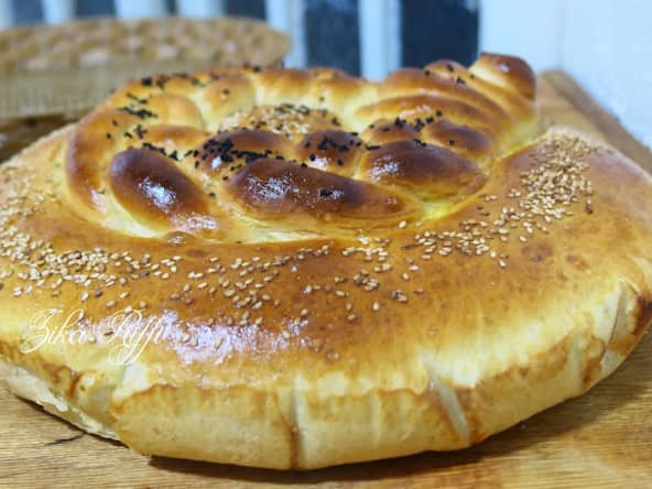 KHOBZ EDDAR BELDI - PAIN MAISON BÔNOIS BRIOCHÉ À LA SEMOULE- PÉTRI AU BEURRE FERMIER ET FLEUR D'ORANGER POUR RAMADAN