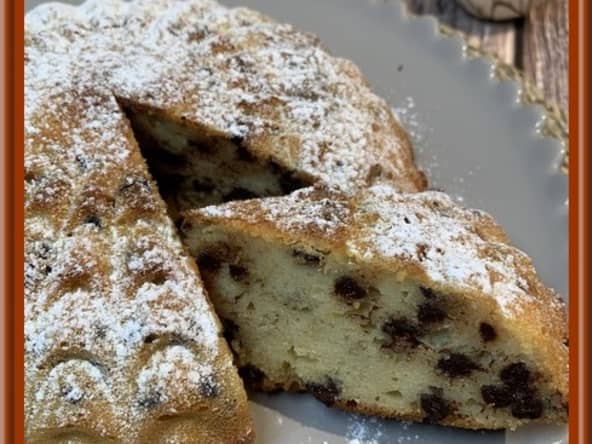 Moelleux au citron, ricotta et pépites de chocolat