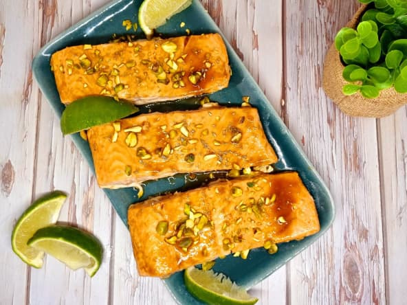 Pavés de saumon au sirop d'érable et à la bière