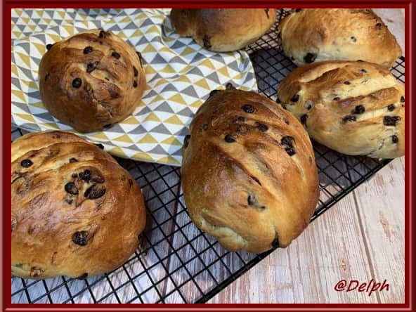 Pains au lait et pépites de chocolat