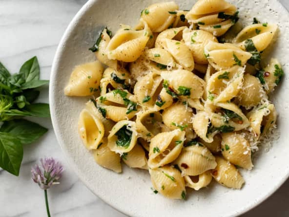 Pâtes au beurre à la provençale