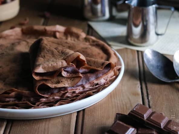 Les crêpes cacao et noisettes