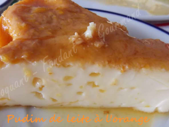 Pudim de leite à l'orange