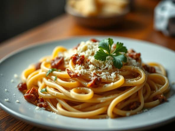 Pâtes carbo à la française au Thermomix