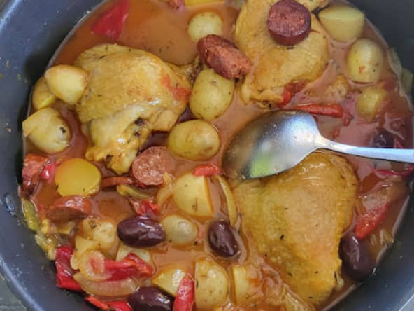 Poulet basquaise au piment d'Espelette et chorizo de Miljuschka