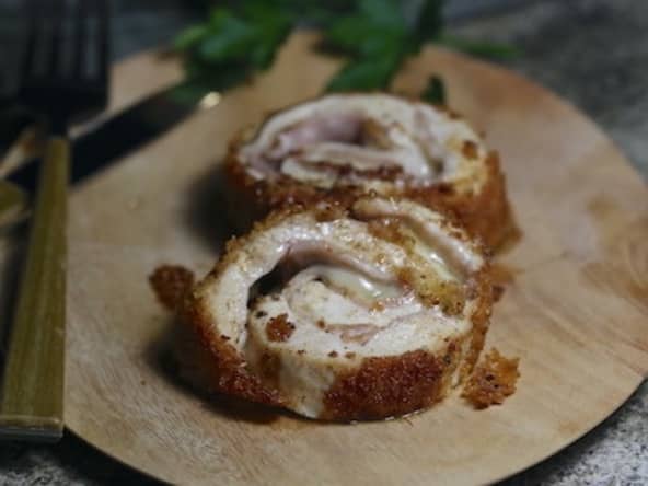 Roulés de poulet à l’Ossau Iraty façon cordons bleus