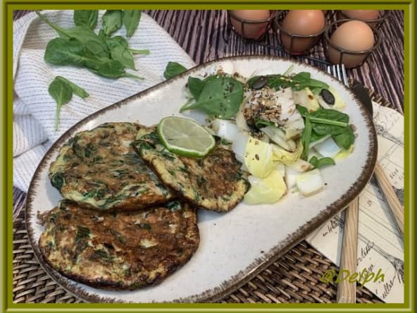 Mini-omelettes au thon et aux épinards