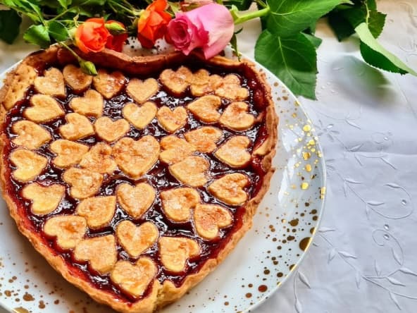 Tarte cœur de la Saint-Valentin