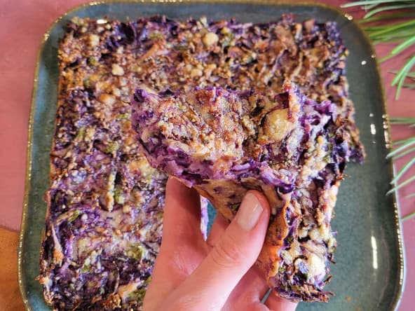 Scarpaccia au chou rouge