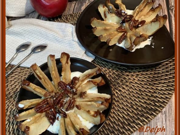 Pommes soleil aux noix de pécan