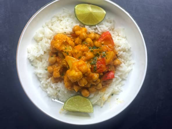 Curry de Madras végétarien