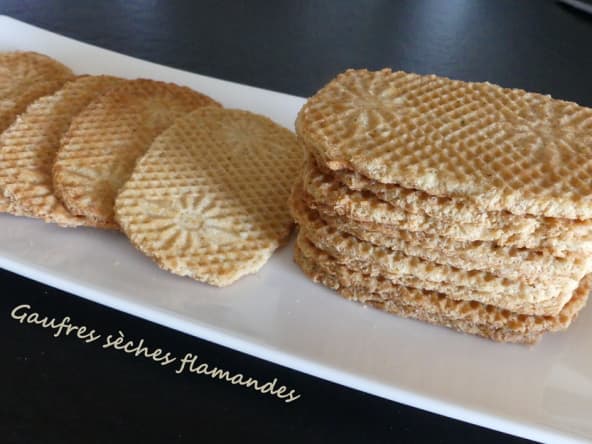 Gaufres sèches flamandes à la vergeoise brune ou blonde