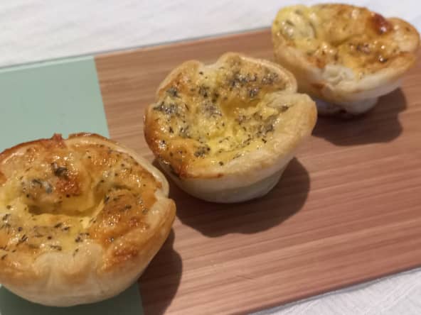 Mini quiches comté estragon