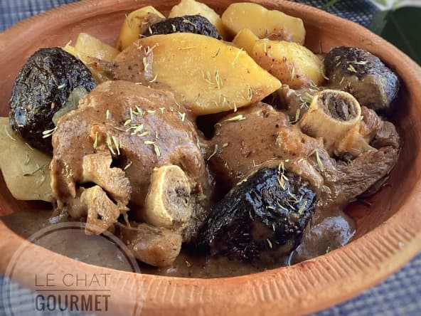 Osso Buco de dinde aux pruneaux