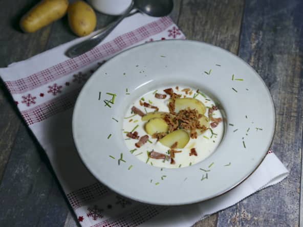Crème de Reblochon et pommes de terre