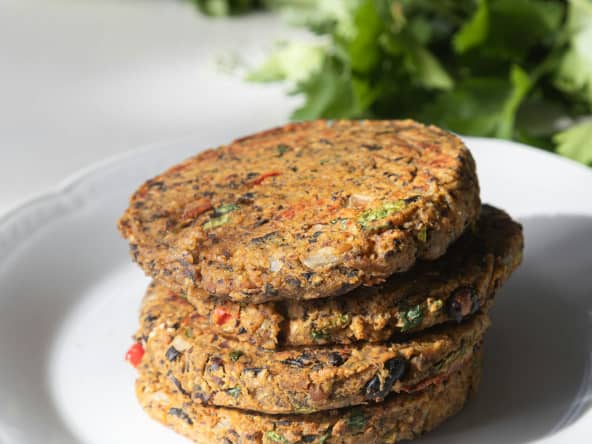 Galettes céréales et légumes de saison