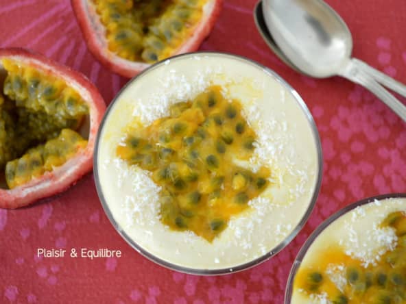 Tiramisu aux fruits de la passion et mangue