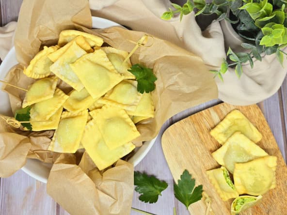 Ravioles croustillantes au fromage