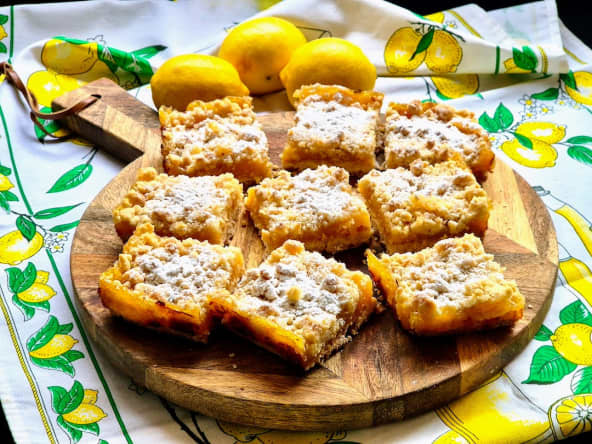 Carrés au citron "sbriciolata"