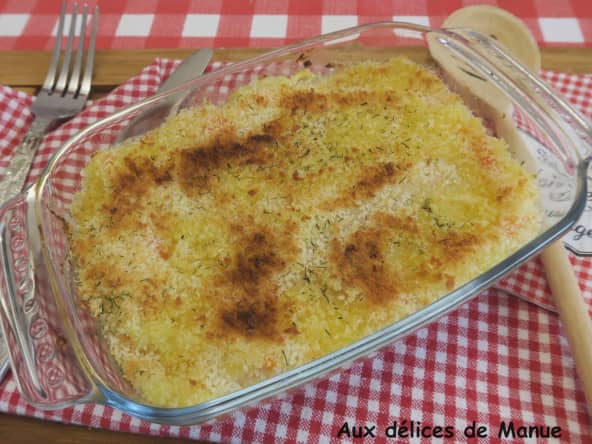 Hachis parmentier au saumon