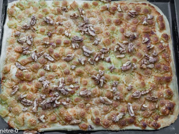 Pizza blanche aux ravioles