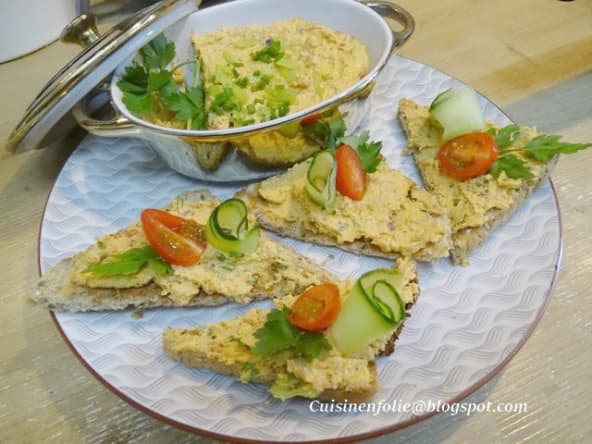 Tartinade de jambon au curry et au paprika fumé