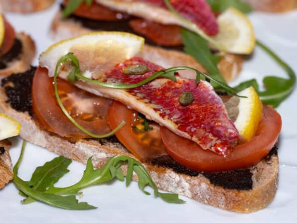 Tartinades de rougets façon bistrot