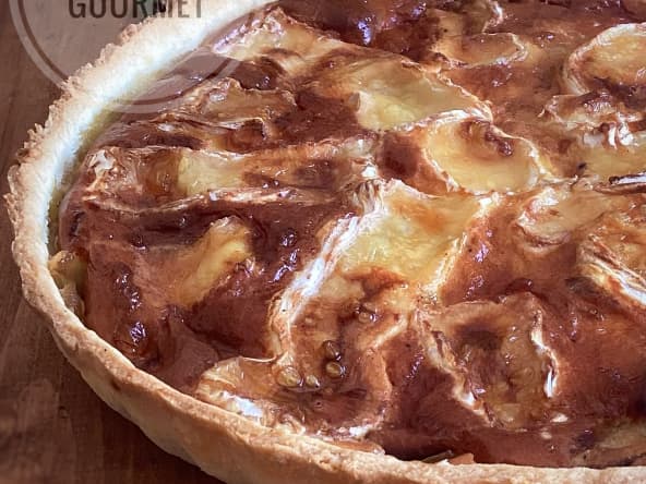Tarte normande au camembert et aux endives caramélisées