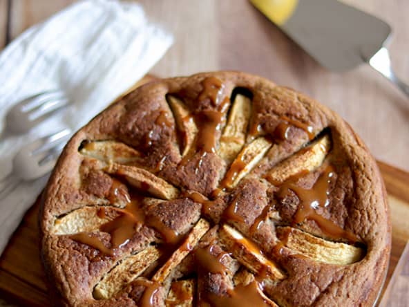 Moelleux aux pommes épicé sans gluten lait œufs