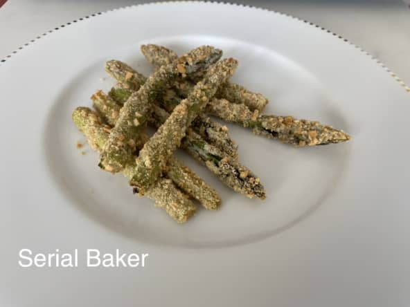 Asperges vertes panées : la recette au four