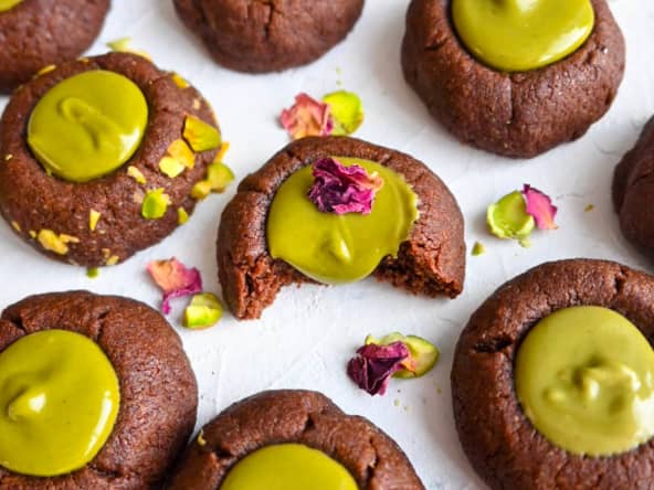 Sablés pistache chocolat