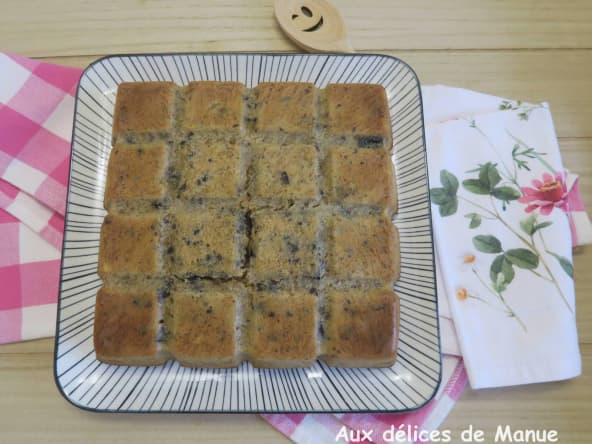 Gâteau à la banane, amande et chocolat noir