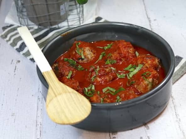 Boulettes d’agneau au chorizo et sauce tomate au basilic : une reste avec des restes d'agneau