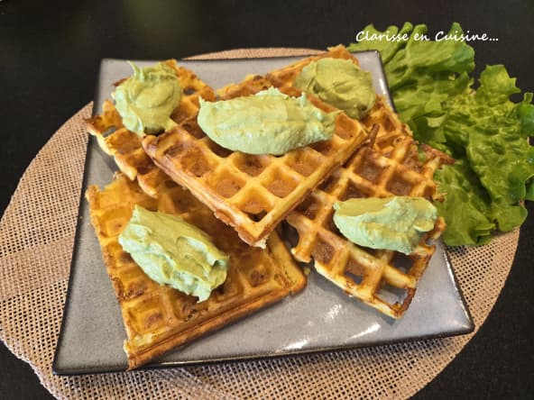 Gaufres de feta et crème d'avocat : une recette hyper facile