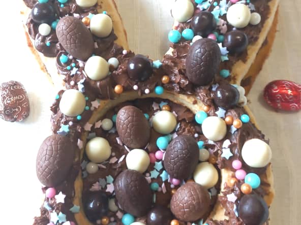 Gâteau lapin de Pâques au chocolat : la recette façon Number Cake