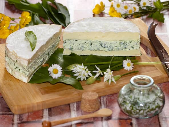 Coulommiers farci à l'ail des ours : une recette pleine de fraîcheur