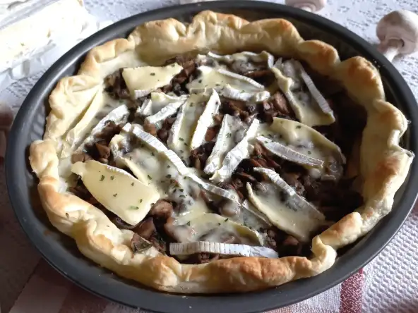 Tarte parisienne au brie d'après une recette de Laurent Mariotte