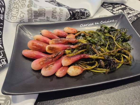 Radis roses braisés à la sauce soja