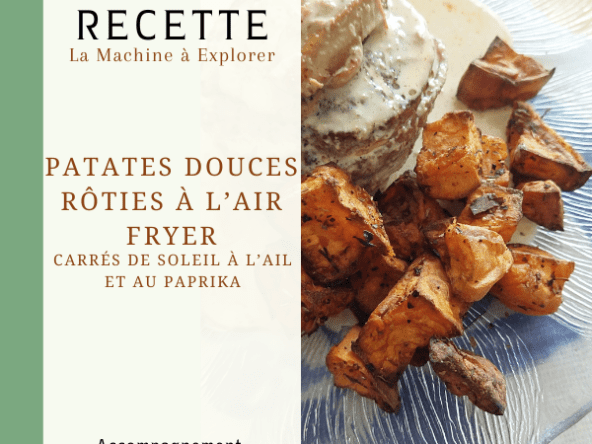 Patates douces rôties à l'air fryer