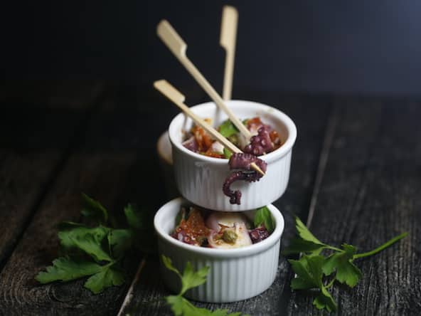 Salade de poulpe aux câpres