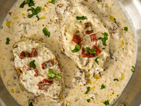 Tofu avec sa sauce crémeuse