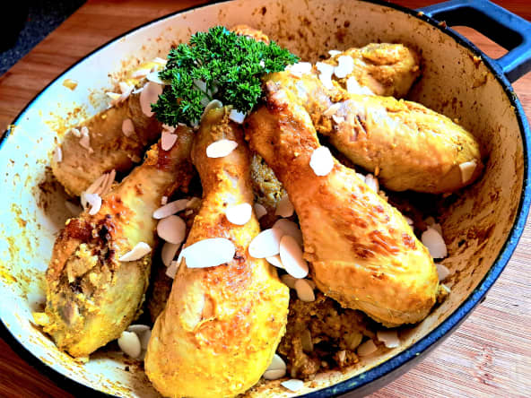 Riz Biryani et pilons de poulet