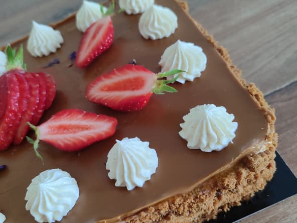 Cheesecake spéculoos fraise