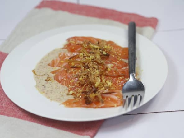 Salmon crudo