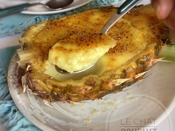 Crème brûlée à l’ananas