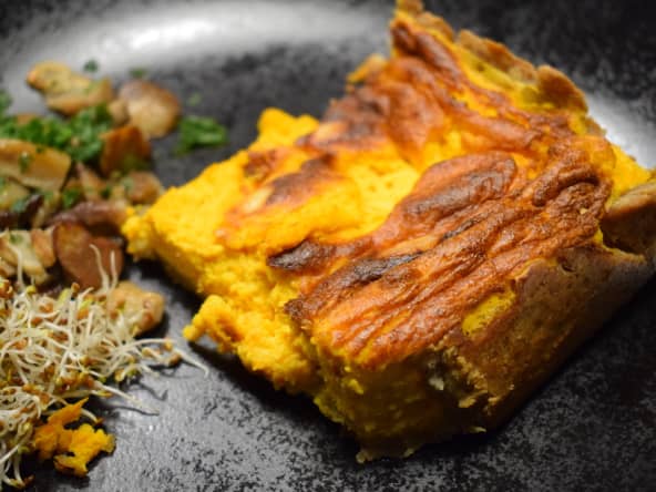 Quiche soufflée au potimarron