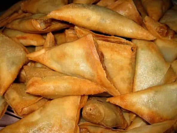 Samoussas créoles aux crevettes
