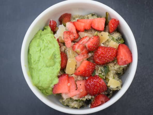 Tartinade de petits pois au chèvre frais et menthe