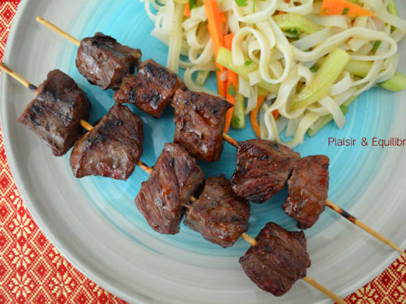 Brochettes de bœuf Teriyaki