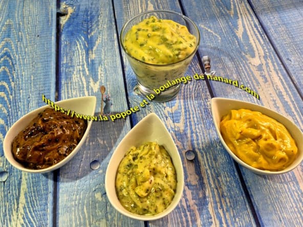 Quatre sauces pour fruits de mer